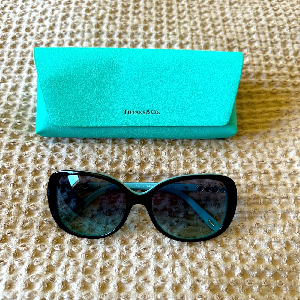 Tiffany & Co. Black Sunglasses with Case
